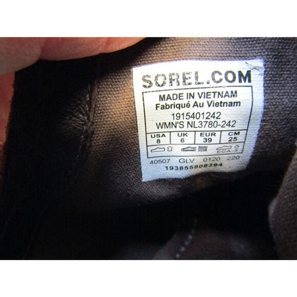 Sorel Womens Size 8 M Brown Leather Chelsea Ankle Boots Booties - Picture 10 of 11